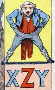 XZY letters. Gravure in "ABC Les Images en Alphabet". Epinal beeldvorming. Pellerin en Cie, drukker-uitgever, Epinal, eind 19e eeuw, circa 1890. door Unbekannt