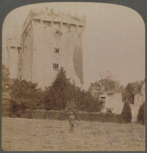 Blarney Castle, het heiligdom van Ierse humor - nabij Cork, Ierland, 1901 door Underwood and Underwood