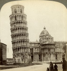 Kathedraal en Scheve Toren van Pisa, Italië door Underwood and Underwood
