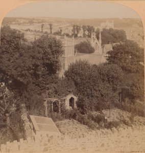 Algemeen uitzicht op Truro, Cornwall, Engeland, 1900
