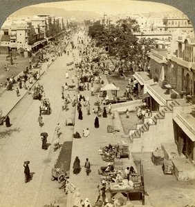 Jauhri Bazaar, Jeypore, Orissa, India door Underwood and Underwood