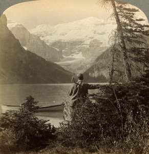 Mount Victoria, Rocky Mountains, Alberta, Canada door Underwood and Underwood