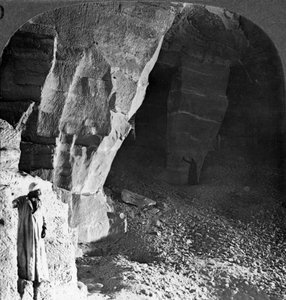 Steengroeve kamers van Masara, Egypte, 1905