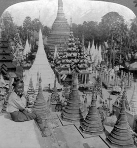 Shwedagon Pagode, Rangoon, Birma, ca. 1900s