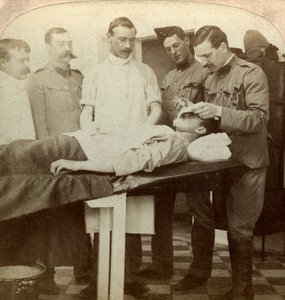 Soldaat die viel aan het front, Wynberg Hospital, Kaapstad, Zuid-Afrika, Boerenoorlog, 1899-1902