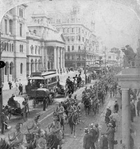South African Light Horse, Kaapstad, Zuid-Afrika, 2e Boerenoorlog, 1900 door Underwood and Underwood