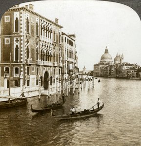 Het Grote Kanaal, Venetië, Italië door Underwood and Underwood