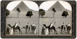 De Grote Piramide van Gizeh, Egypte, 1905