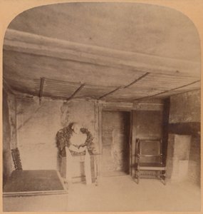 De kamer waar Shakespeare werd geboren, Stratford-on-Avon, Engeland, 1900