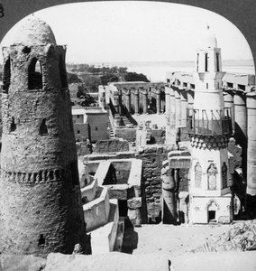 De Tempel van Luxor, Egypte door Underwood and Underwood