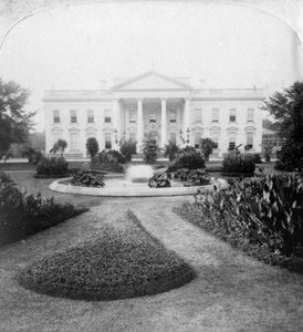 Het Witte Huis, Washington, DC., VS, late 19e eeuw door Underwood and Underwood