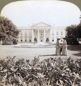 Het Witte Huis, de historische residentie van de Chef van de Natie - noordkant-Washington, D.C., 1908 door Underwood and Underwood