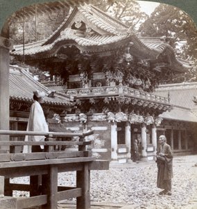 Yomeimon-poort, Boeddhistische Tempel van Yakushi, Nikko, Japan, 1904
