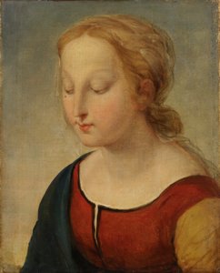 Hoofd van de Madonna (uit la Belle Jardiniere)