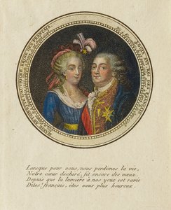 Marie Antoinette van Oostenrijk, koningin van Frankrijk; Lodewijk XVI, koning van Frankrijk door Unidentified