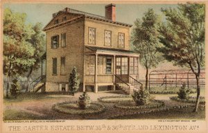 Carter Estate tussen 35th en 36th Streets en Lexington Avenue door Unidentified
