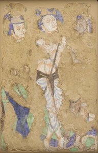 Drie figuren, uit Grot 224 door Unidentified