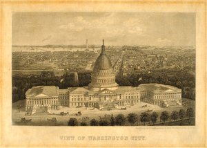 Uitzicht op de stad Washington