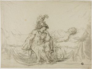 Achilles Rouwt om Patroclus