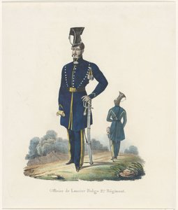 Belgische lansier, 1830 door Unknown