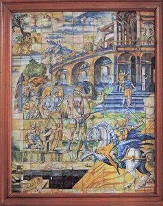 Chantilly, Kasteel: Tegel scène