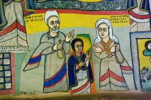 Debre Sina Maryam Kerk, Gorgora, Lake Tana, Ethiopië, Afrika