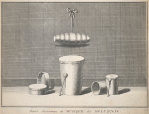 Divers Instrumens de Musique des Moluquois door Unknown
