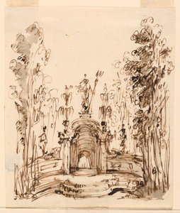 Fontein in een park