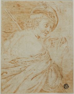 Halflang Portret van Man met een Vijg door Unknown