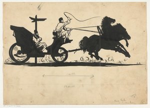 Man in paardenkoets