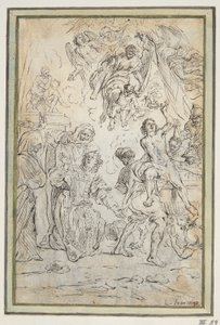 Martelaarschap van St. Johannes de Doper en St. Laurentius door Unknown