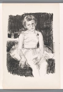 Meisje in balletpak door Unknown