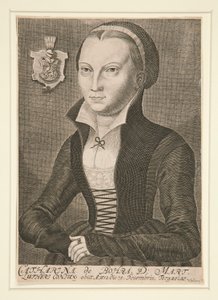 Portret van Catharina de Bohra D: Mart door Unknown