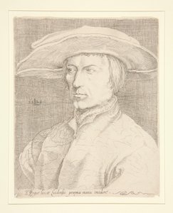 Zelfportret van de kunstenaar, 1525 [Portret van een man, zogenaamd Lucas van Leyden, zelfportret] door Unknown