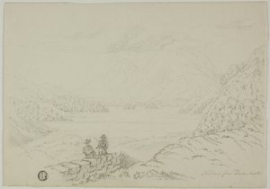Skiddaw vanaf Derwentwater door Unknown