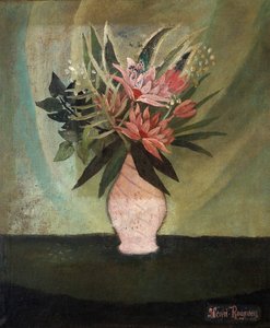 Stilleven, Vaas met bloemen door Unknown