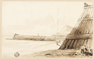 Palisade langs de kust door Unknown