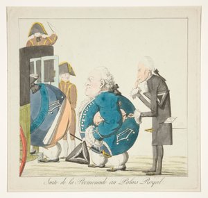 Suite de la Promenade au Palais-Royal (Na de Promenade bij het Palais-Royal) door Unknown