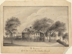 De residentie van de overleden eerwaarde dominee Claudius Herrick