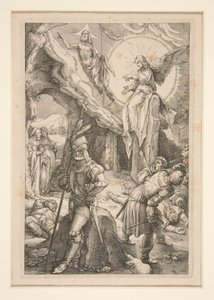 De opstanding, #12 uit de serie van 12 - De passie van Christus door Unknown