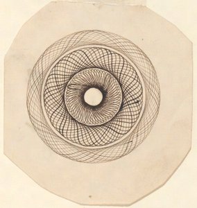 Zonder titel (Circulair decoratief motief) door Unknown