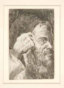 Zonder Titel (Hoofd van een Bebaarde Man) door Unknown