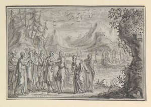 Zonder titel, een van vier scènes uit het leven van Christus door Unknown