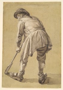 Zonder Titel [boerenknecht aan het graven]