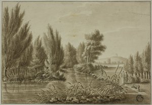 Uitzicht Over de Leine bij Gottingen Richting Rosdorf Warte door Unknown