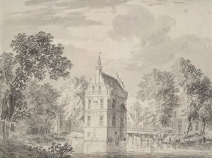 Uitzicht op Kasteel Crayestein, Nederland door Unknown