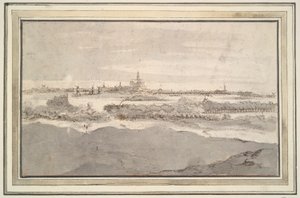 Uitzicht op Haarlem vanuit het Noordwesten door Unknown