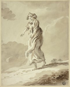 Vrouw die ronddwaalt