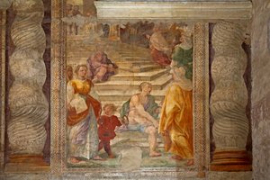 fresco in de ingang (scène onzeker)