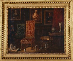 19e-eeuws interieur door Unknown artist